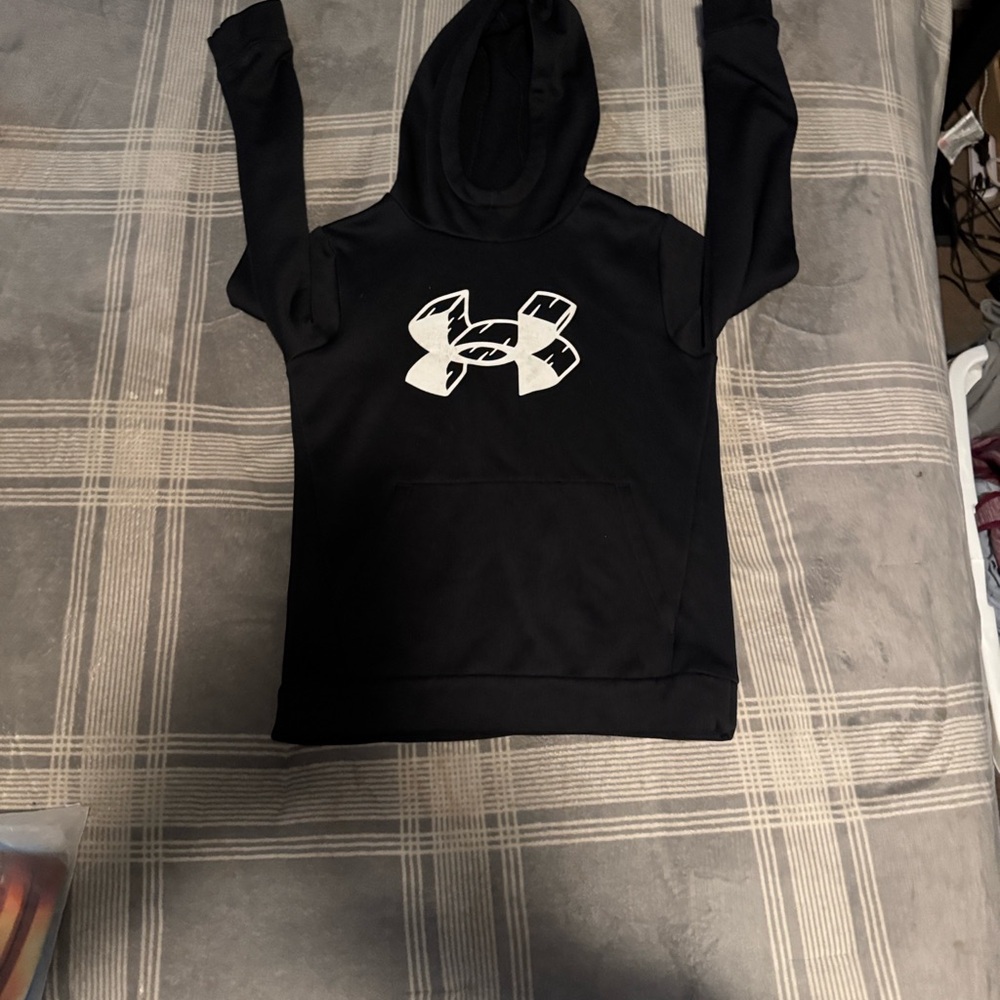 Black Hoodie with White Logo